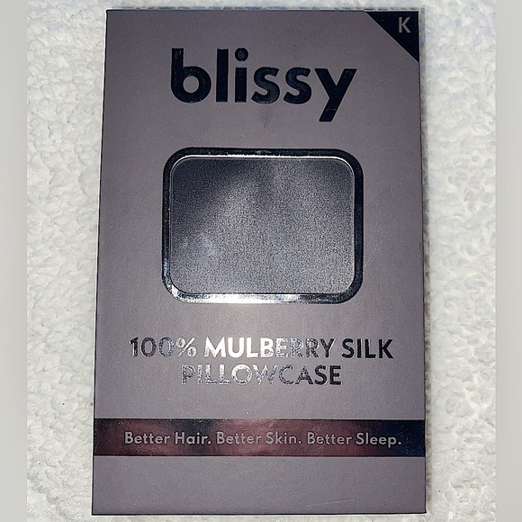 ✨ Blissy - King Size 600 Thread Count Silk Pillowcase✨NWT✨ - Picture 4 of 16